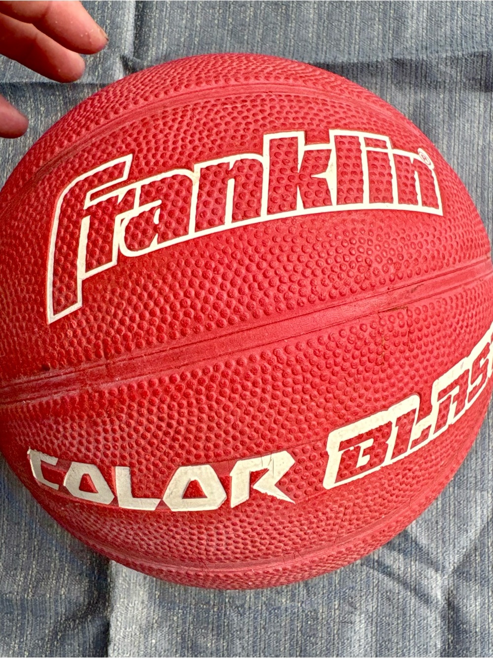 Franklin Red Color Blast Outdoor Basketball